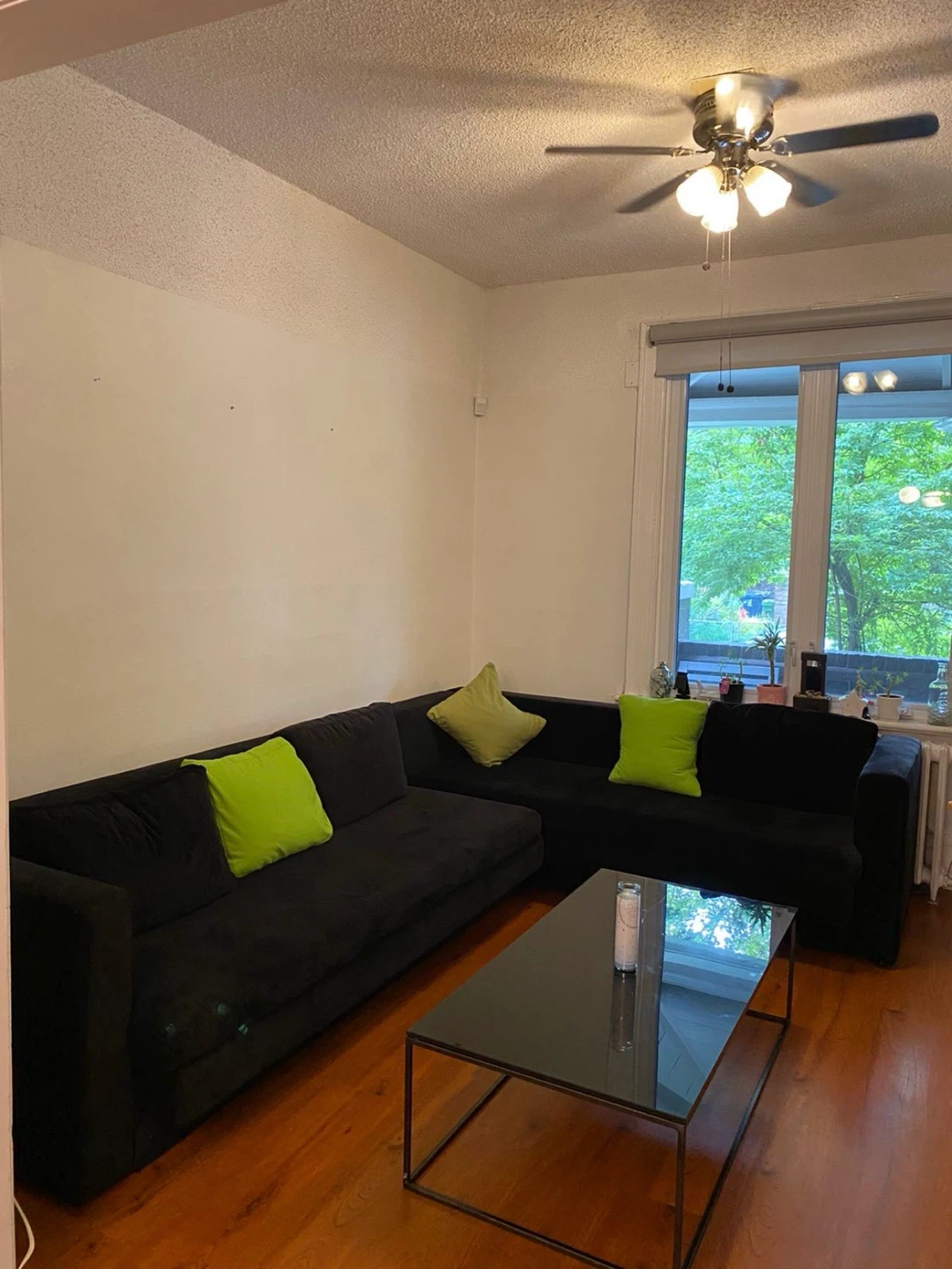 L Shaped Sofa and Coffee Table For Sale