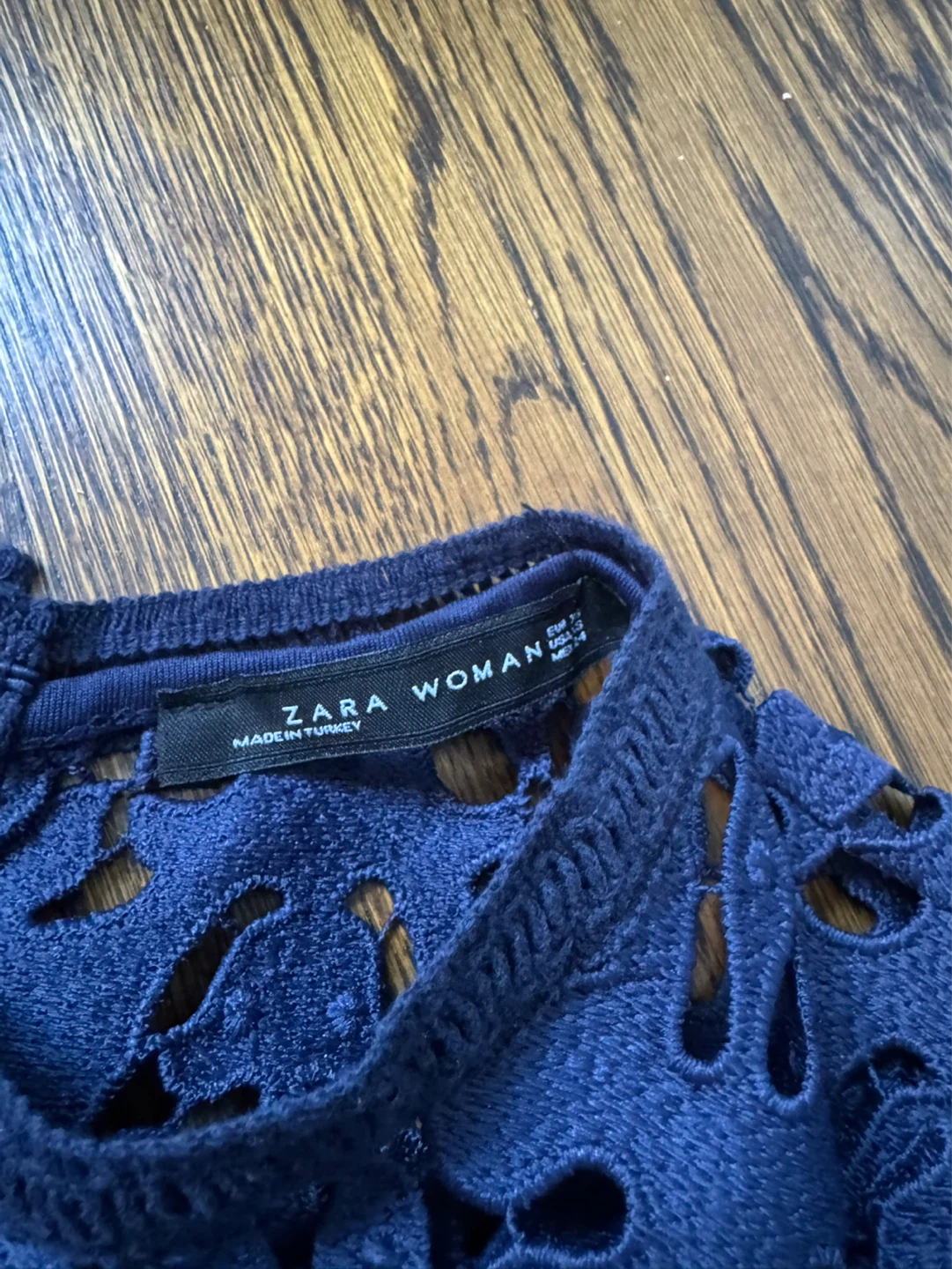 Zara Woman Navy Lace Dress - photo 2