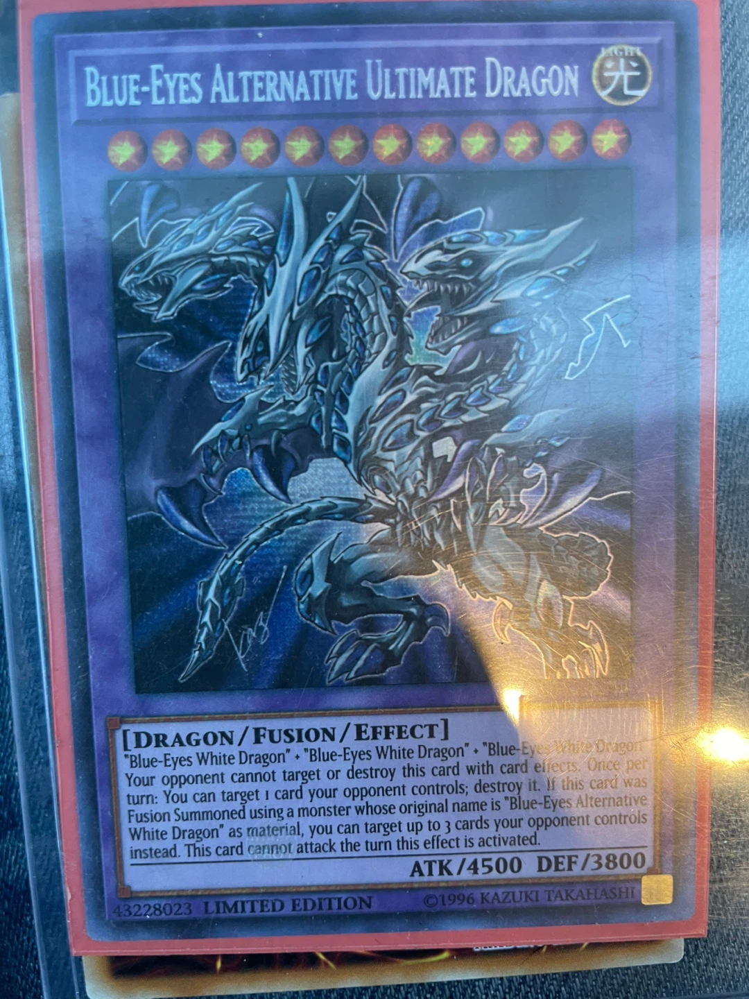 Blue-Eyes Alternative Ultimate Dragon Yu-Gi-Oh! Card - photo 3