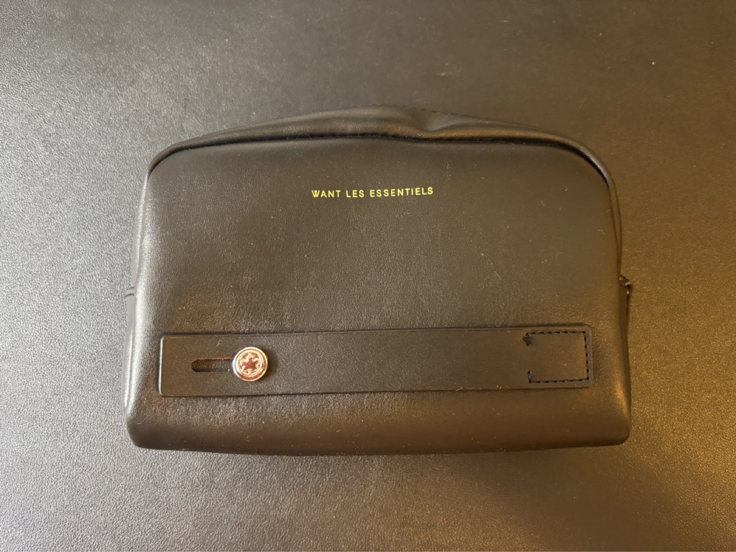 WANT Les Essentiels Black Travel Toiletry / Accessory Bag