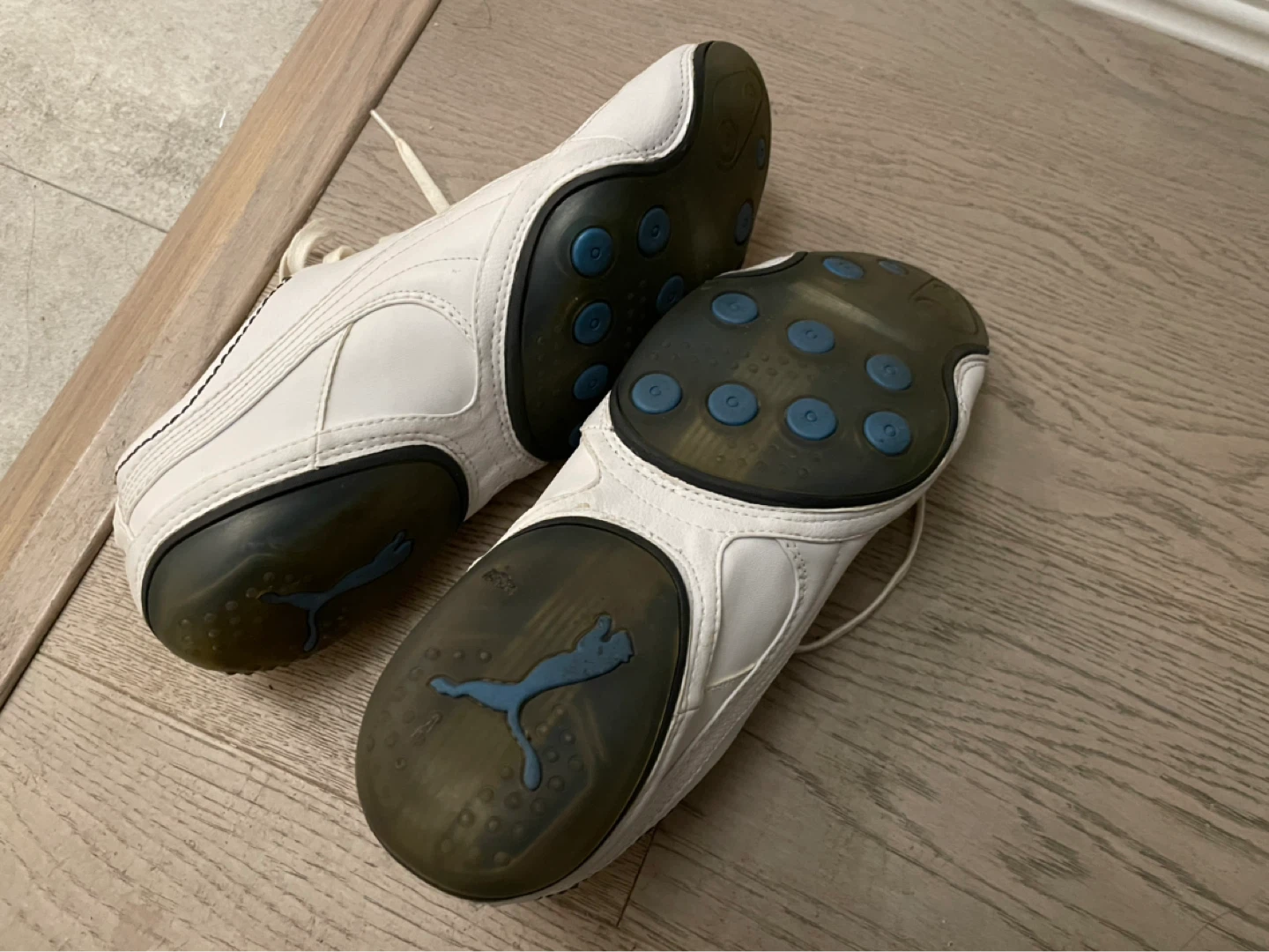 Puma White Leather Driving Shoes ⚽ - photo 2