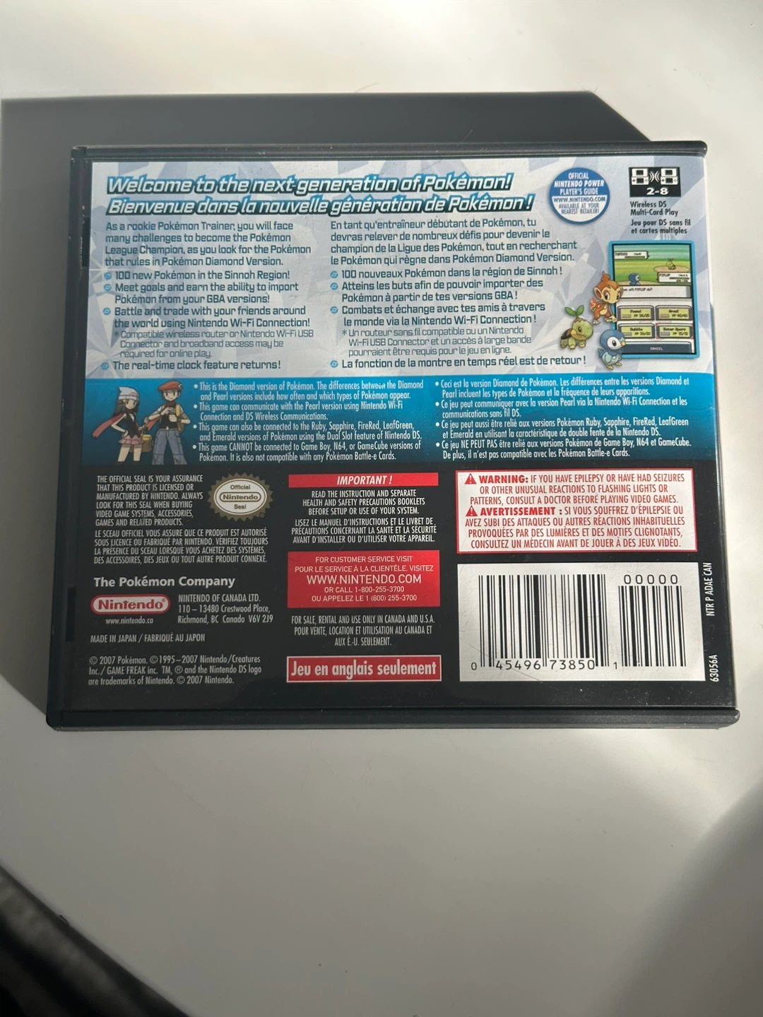 Nintendo DS Pokemon Diamond Version Game - photo 5