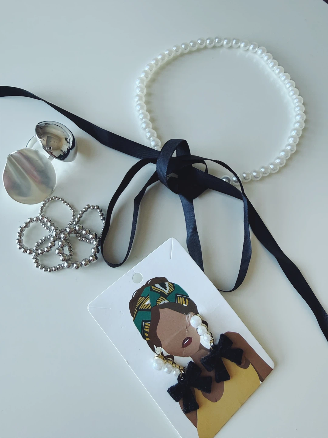 Jewelry Mix – Pearl & Silver-Toned Accessories
