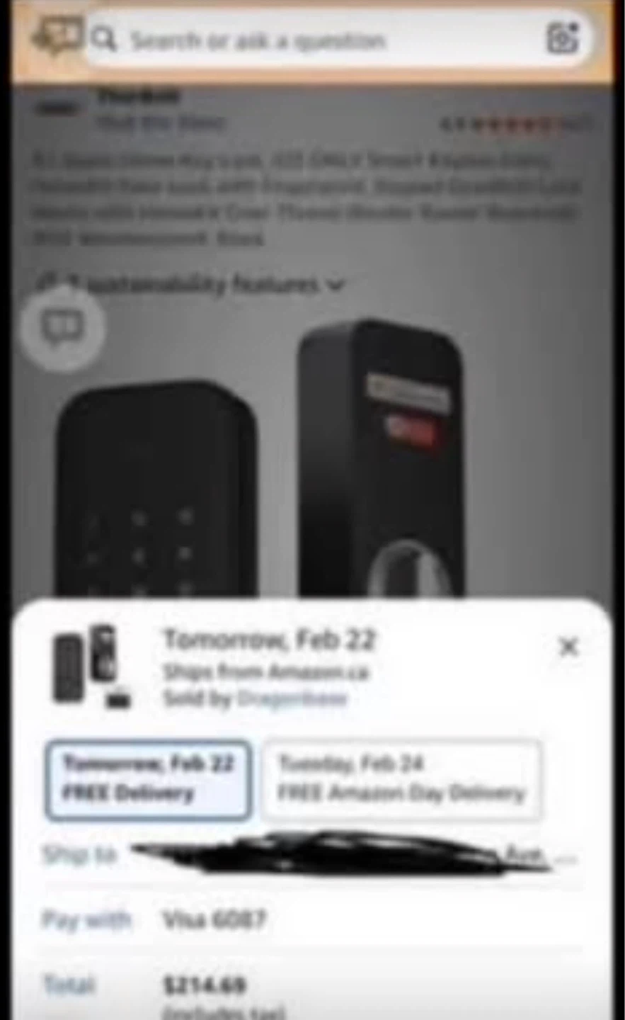 HomeKit Door Lock with Fingerprint, Keypad Deadbolt - photo 2