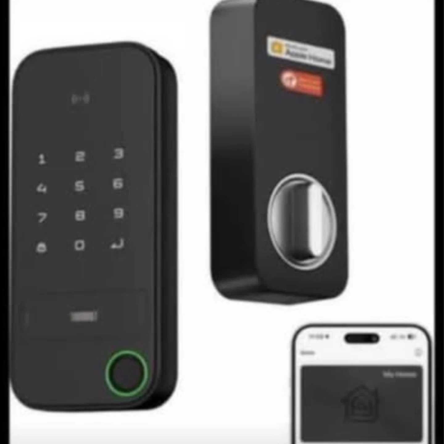 HomeKit Door Lock with Fingerprint, Keypad Deadbolt - photo 3
