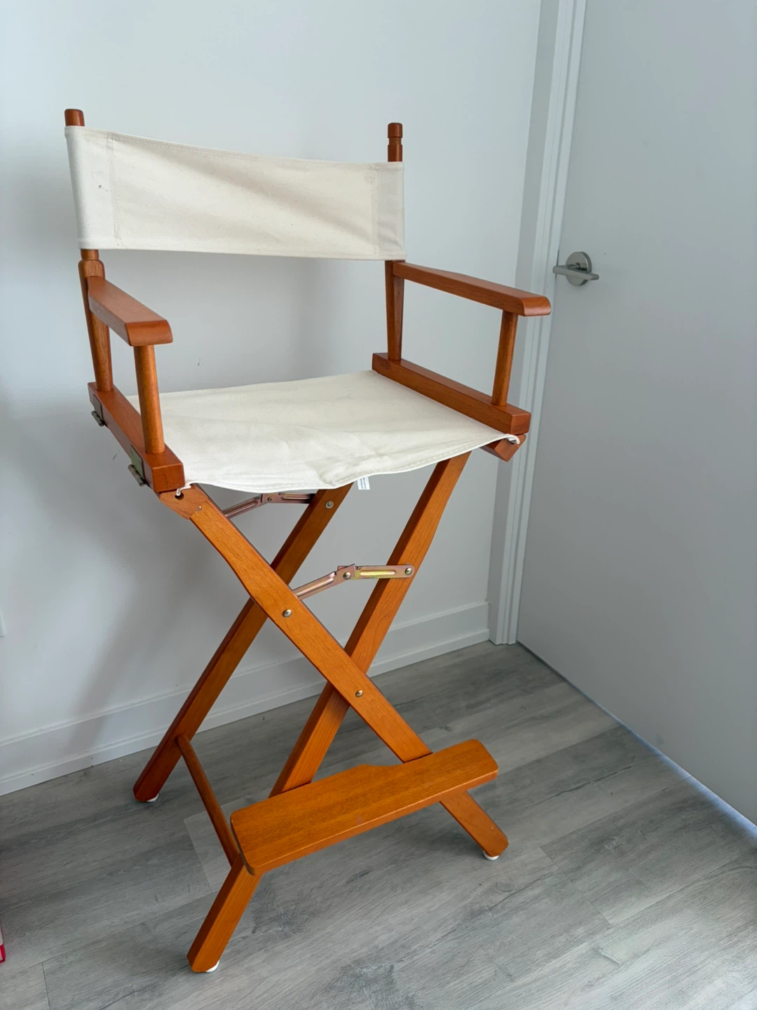 Wooden Director's Chair with Canvas Seat