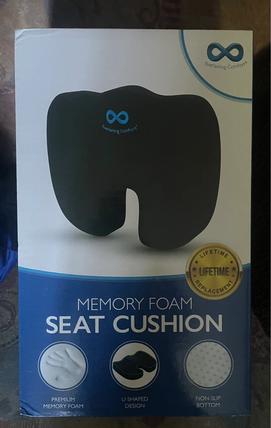 New Everlasting Comfort Memory Foam Seat Cushion