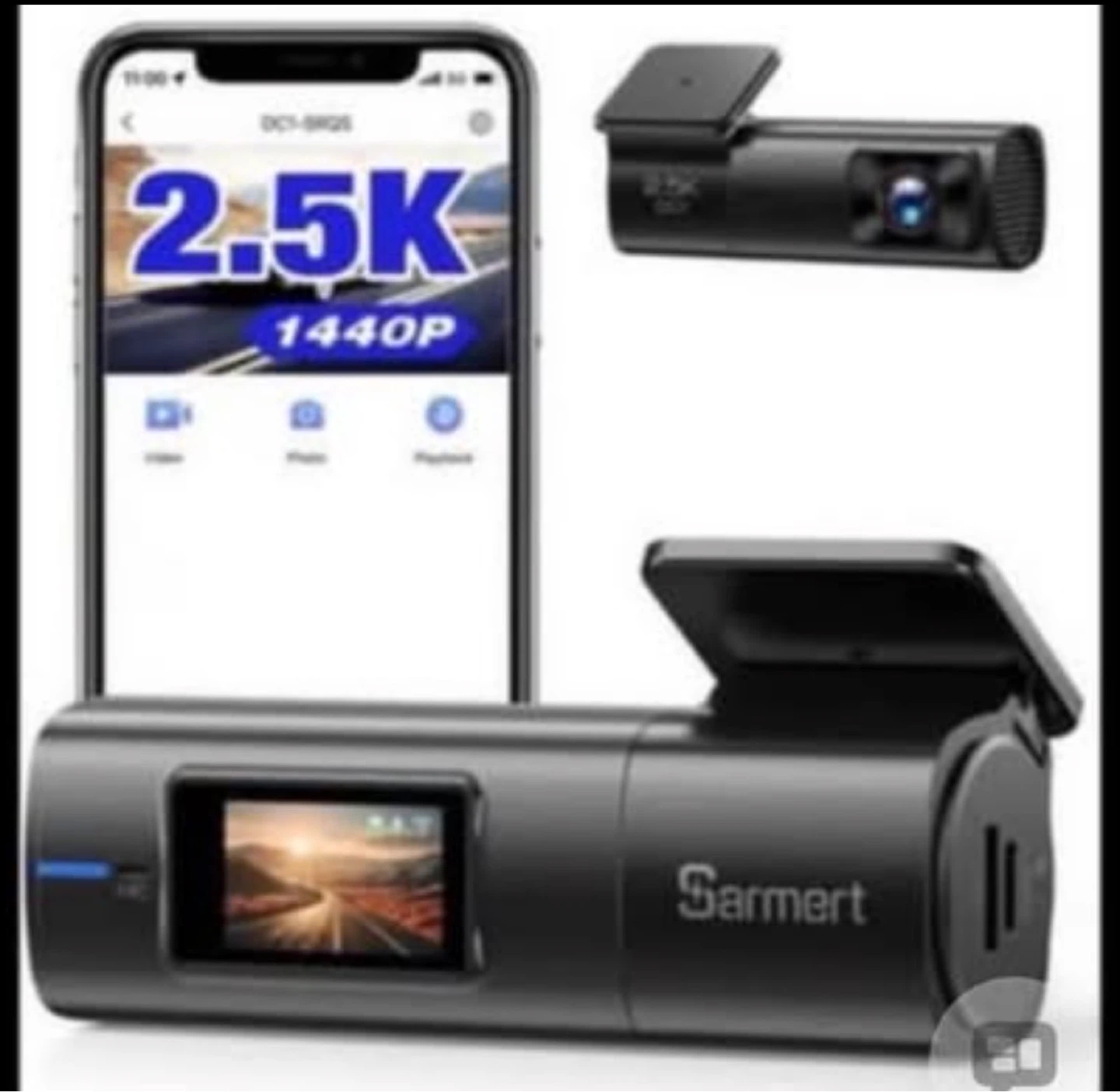 Sarmert Dash Cam 2.5K 1440P