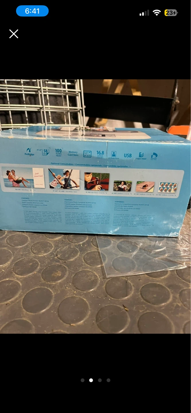 Canon SELPHY CP720 Photo Printer - photo 3