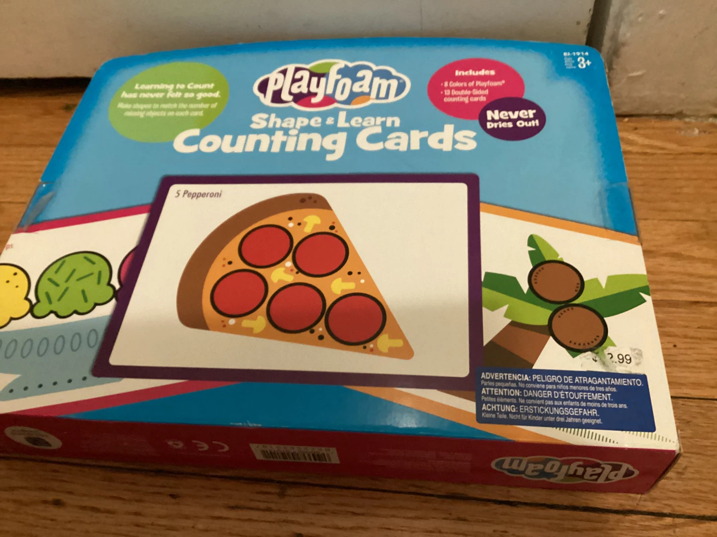 ⚽️ New Playfoam Shape & Learn Counting Cards - photo 2
