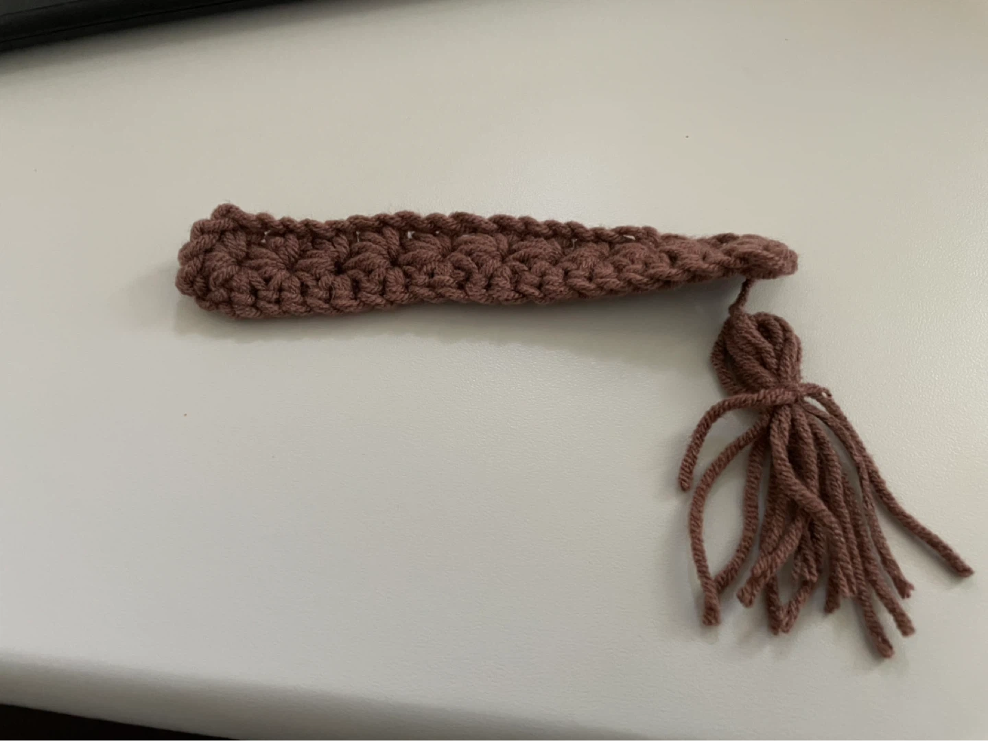 Crocheted Bookmark with Tassel ⚽