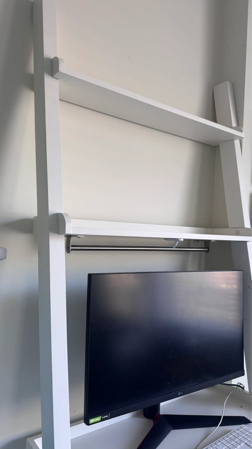 EQ3 White Ladder Desk / Leaning Desk (no computer) - photo 3