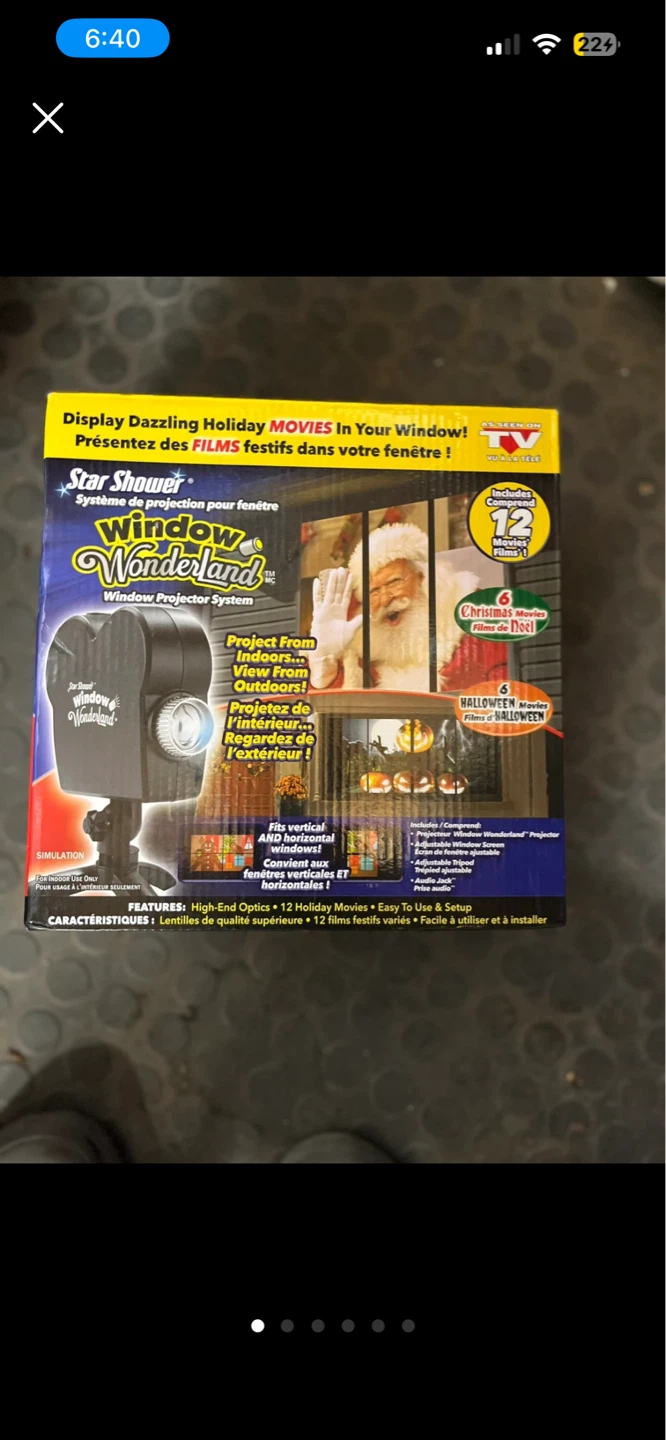 Star Shower Window Wonderland Projector System
