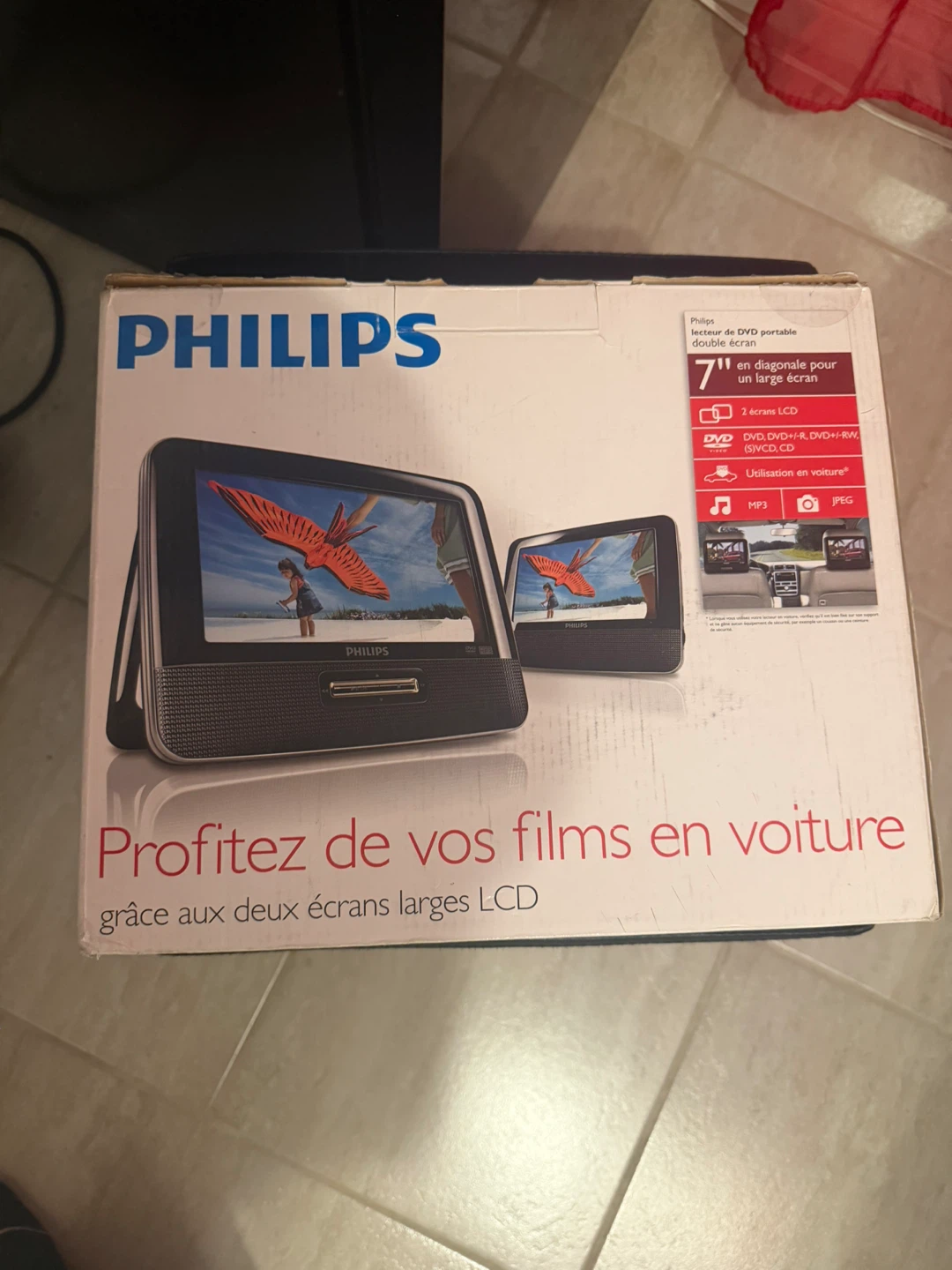 Philips Portable Double Screen DVD Player