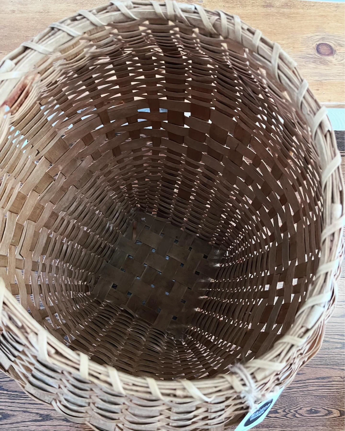 Large Woven Basket with Lid antique - photo 5