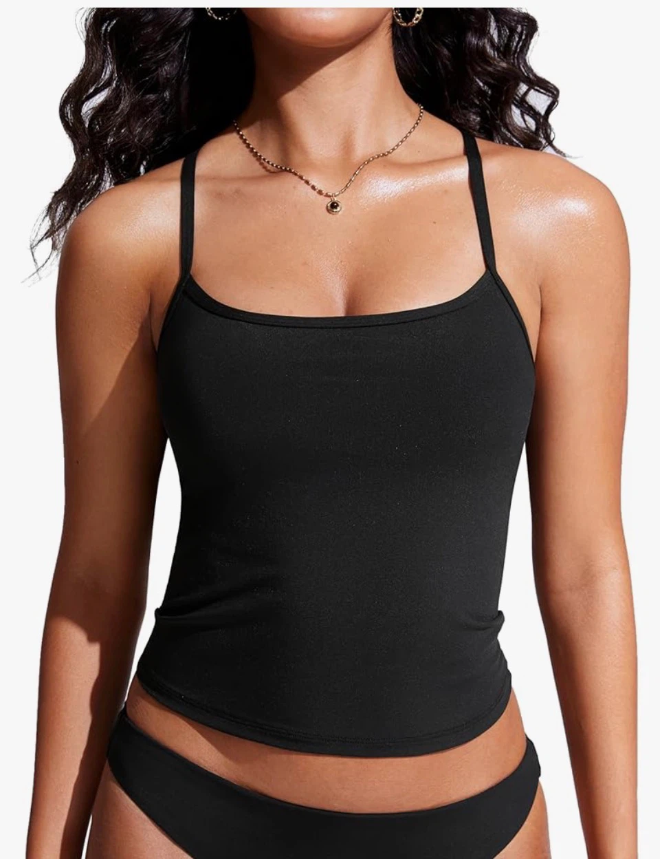 CRZ YOGA Spaghetti Straps Tankini Top - photo 2