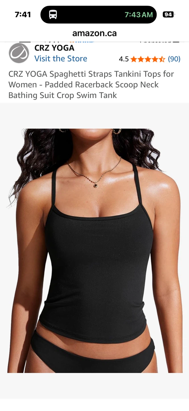 CRZ YOGA Spaghetti Straps Tankini Top - photo 4