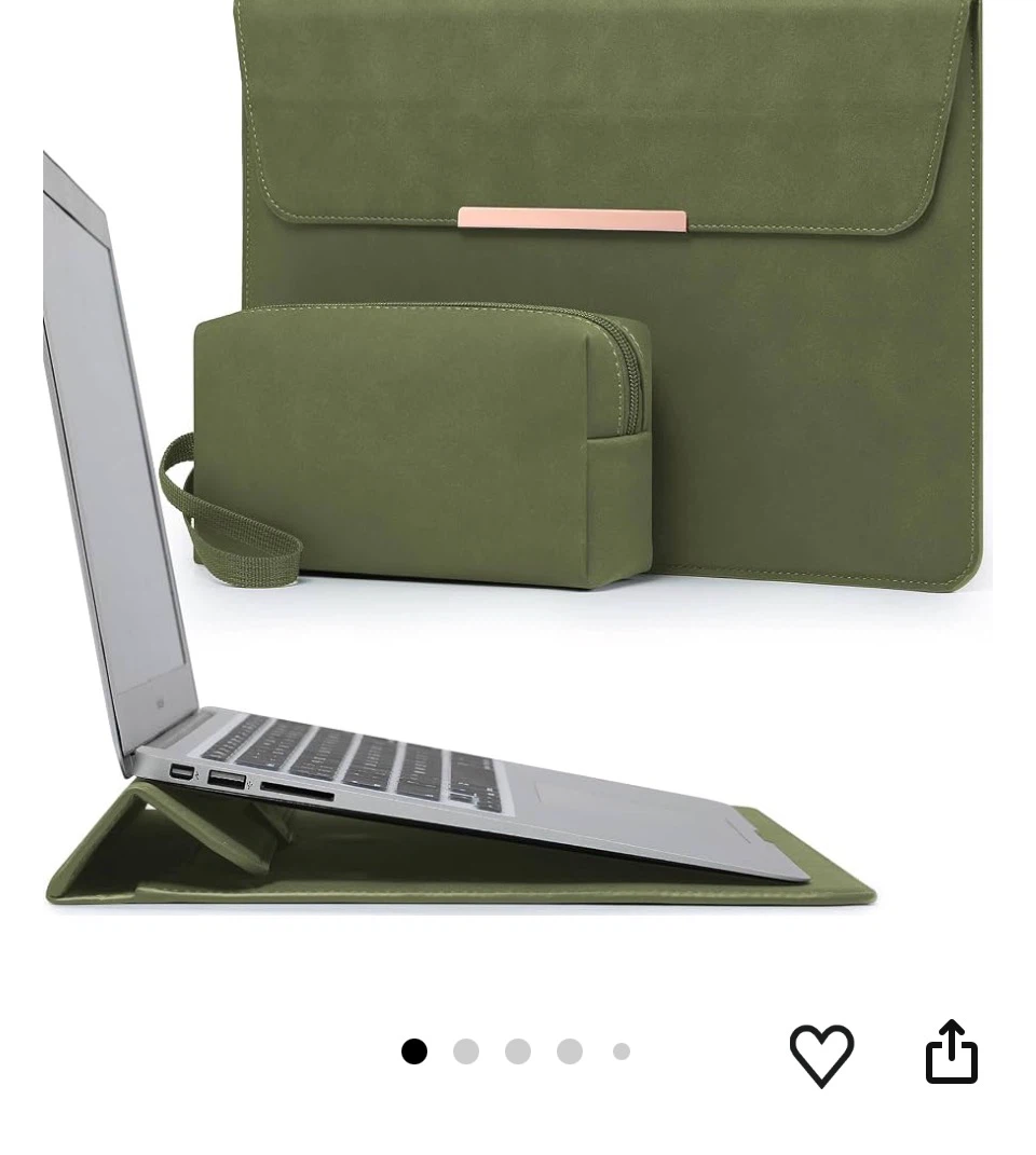 Space Grey Laptop Sleeve with Accessory Pouch - photo 2