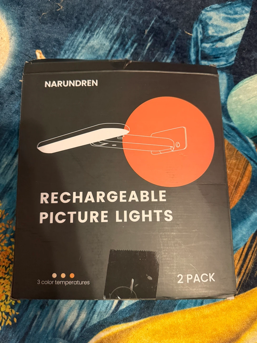 NARUNDREN Rechargeable Picture Lights - 2 Pack
