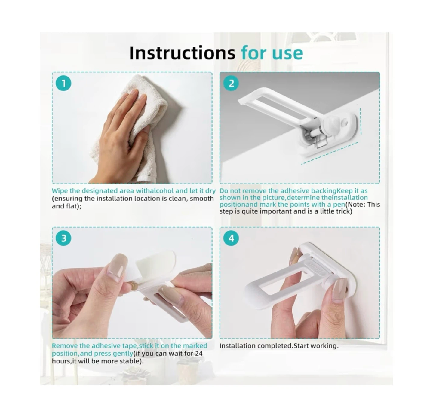 Brand new Child Safety Cabinet Locks (10 Pack) - photo 5