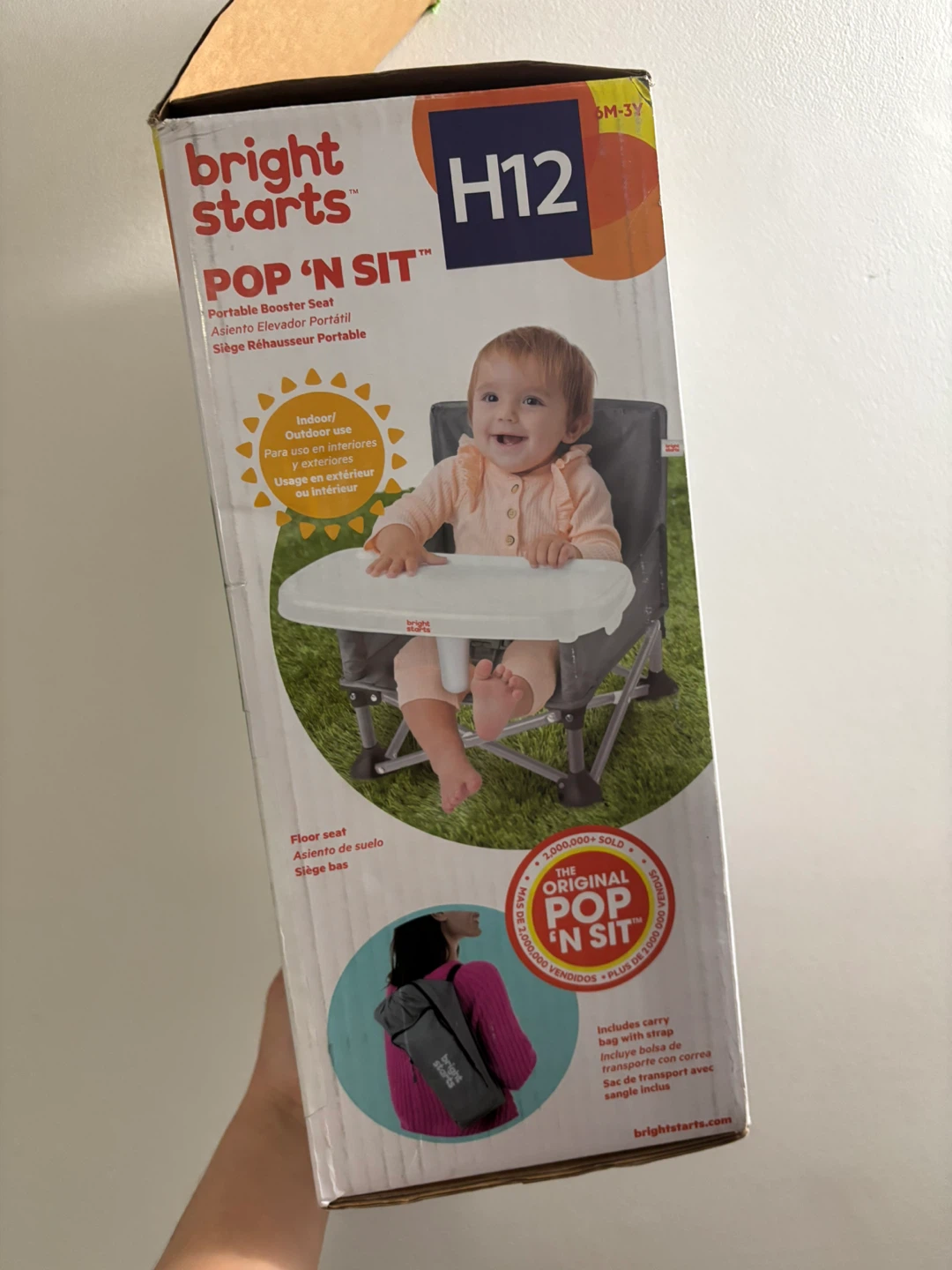 Bright Starts H12 Pop 'n Sit Portable Booster Seat