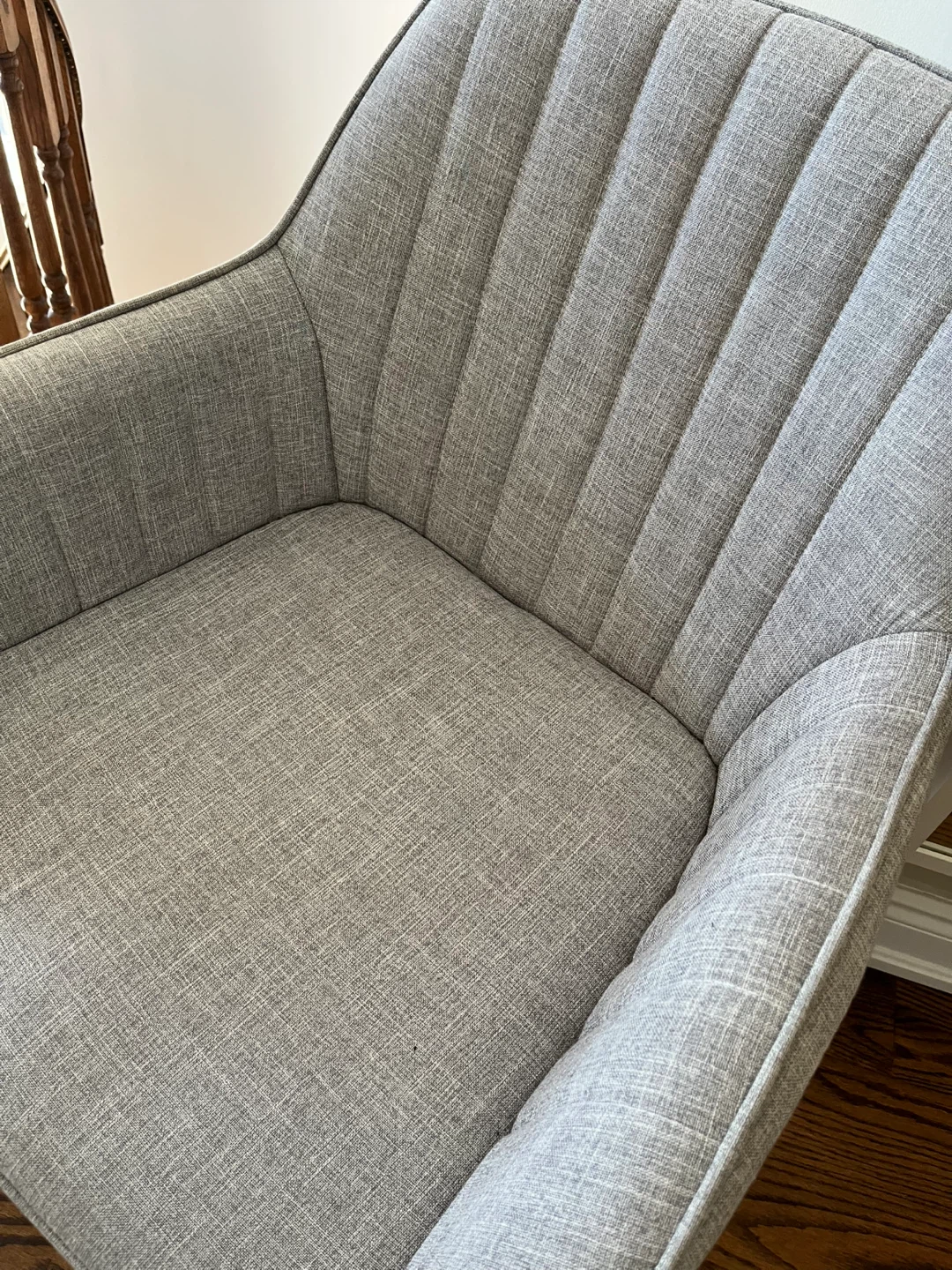 Grey Upholstered Accent Chair - photo 2