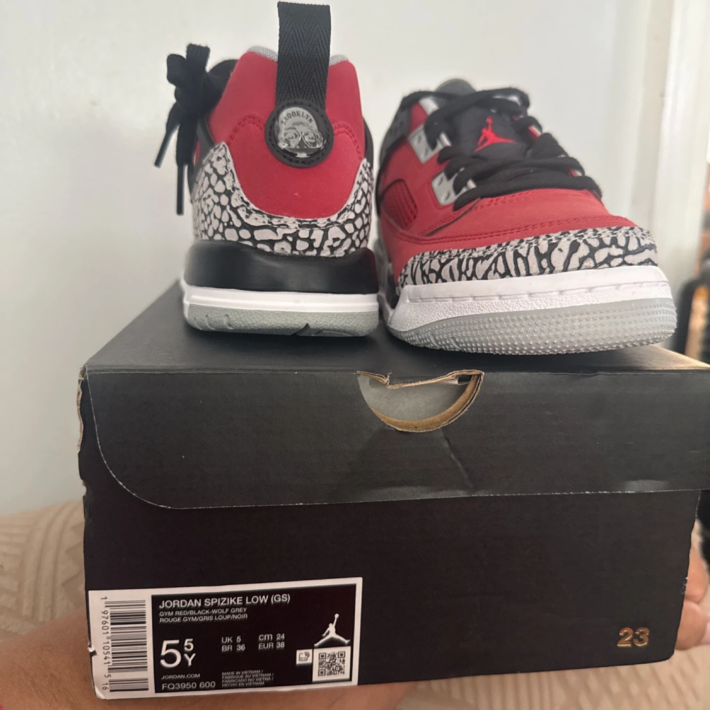 Jordan Spizike Low (GS) Gym Red/Black-Wolf Grey Shoes - photo 5