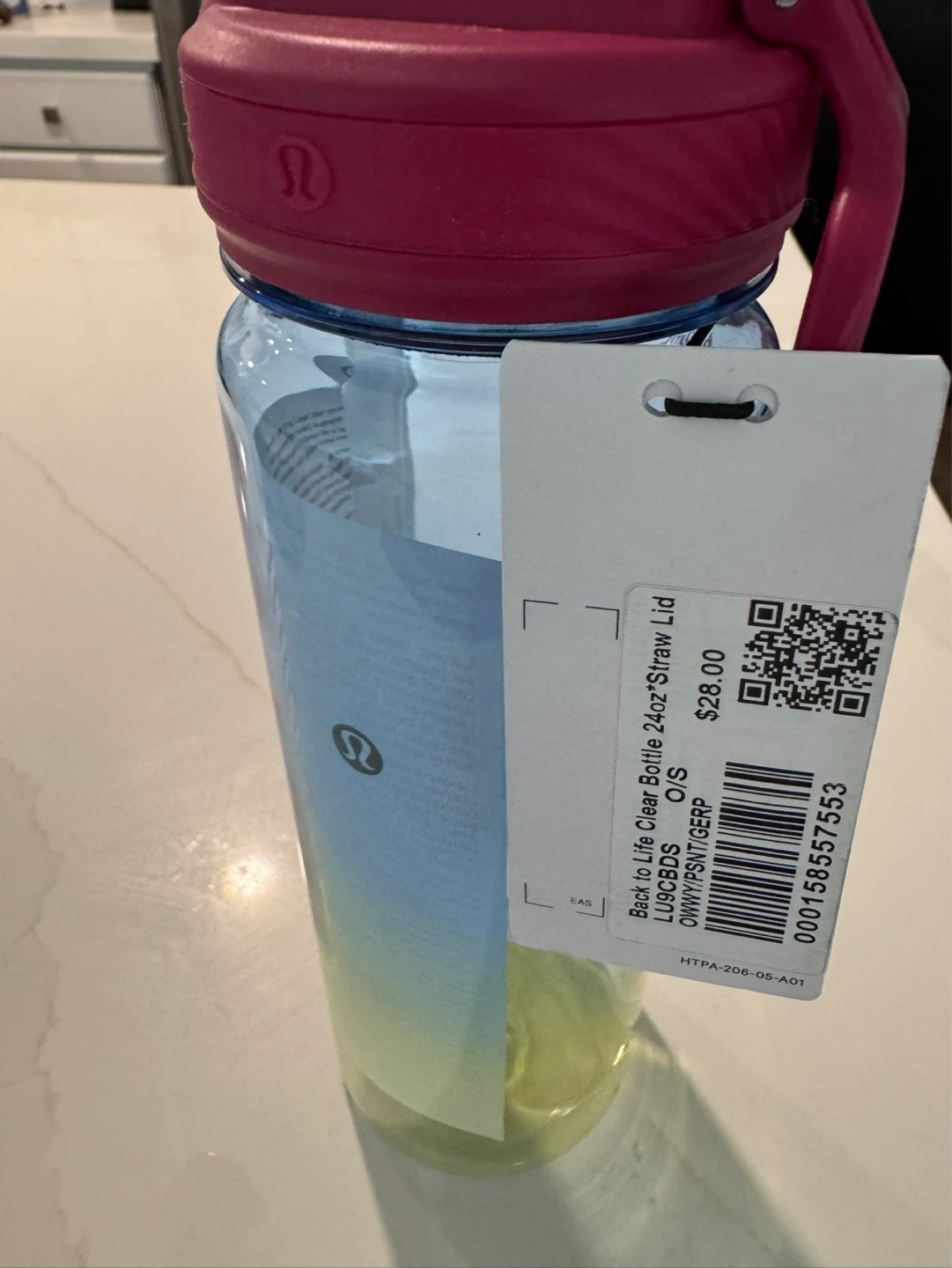 NEW Lululemon Back to Life Clear Bottle 24oz Straw Lid - photo 5