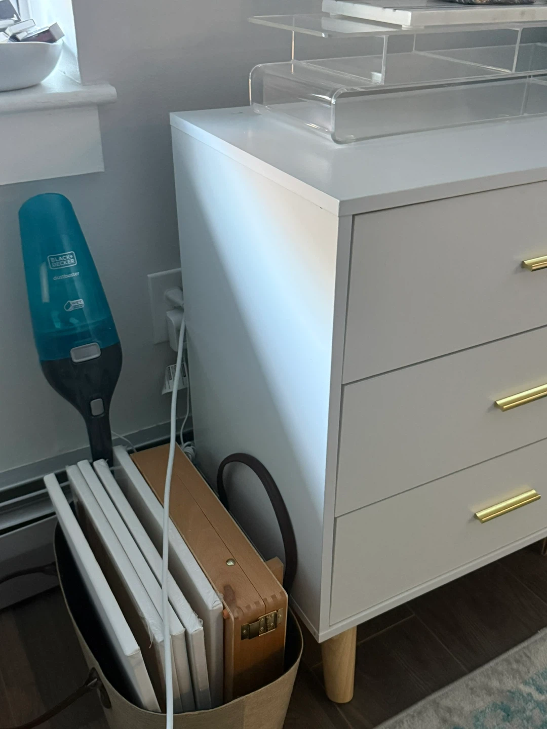 Free White Dresser with Gold Handles - photo 2