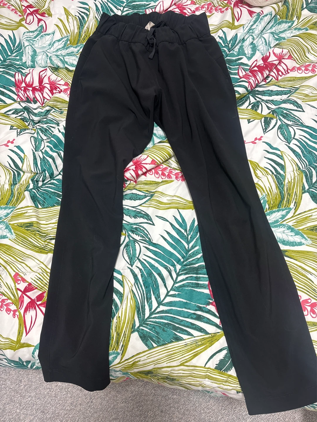 Lululemon Black Wide Leg Pants size 4