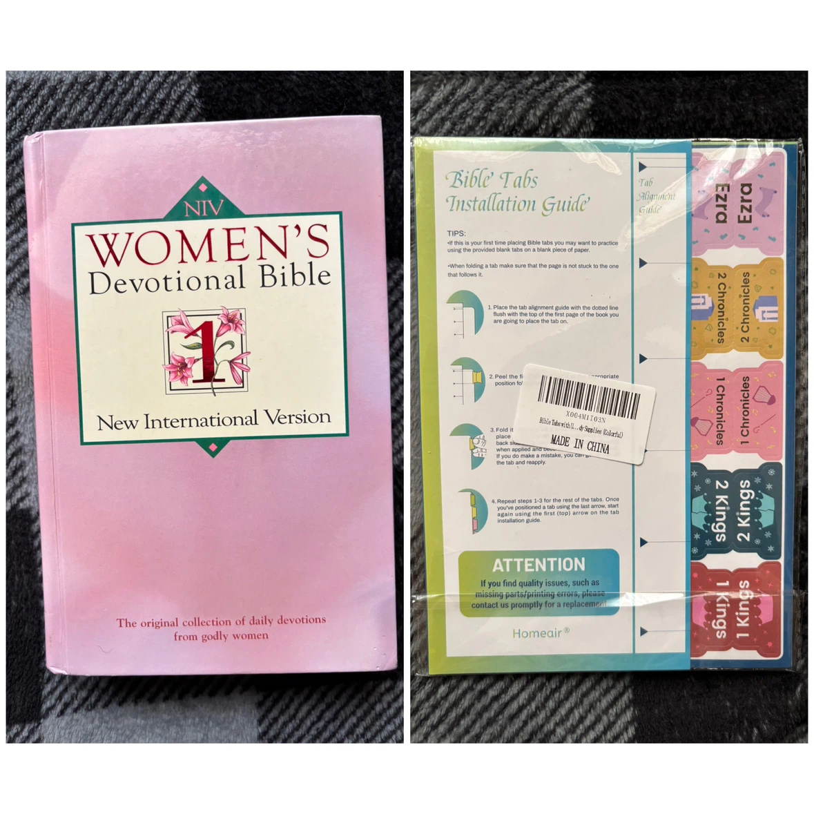 Women's Devotional Bible & Bible Tabs/Stickers