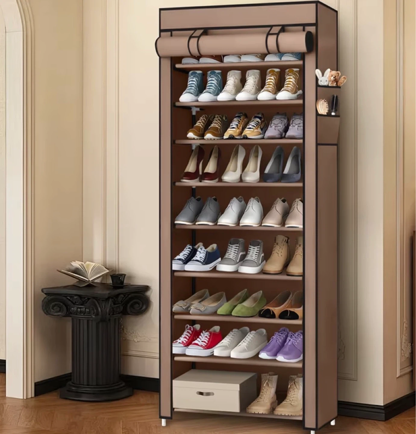 10-Tier Shoe Rack with Cover (BRAND NEW IN BOX) - photo 3