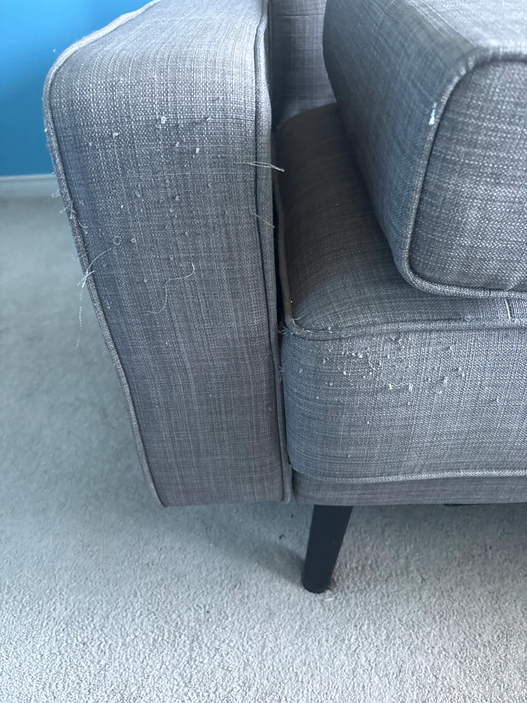 Grey Tufted Sofa - photo 3
