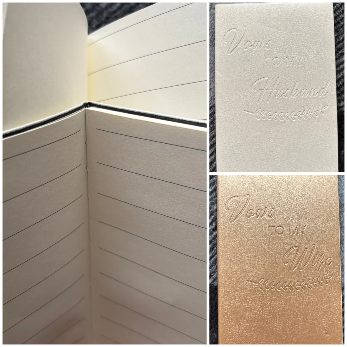 Husband & Wife Vow Notebooks