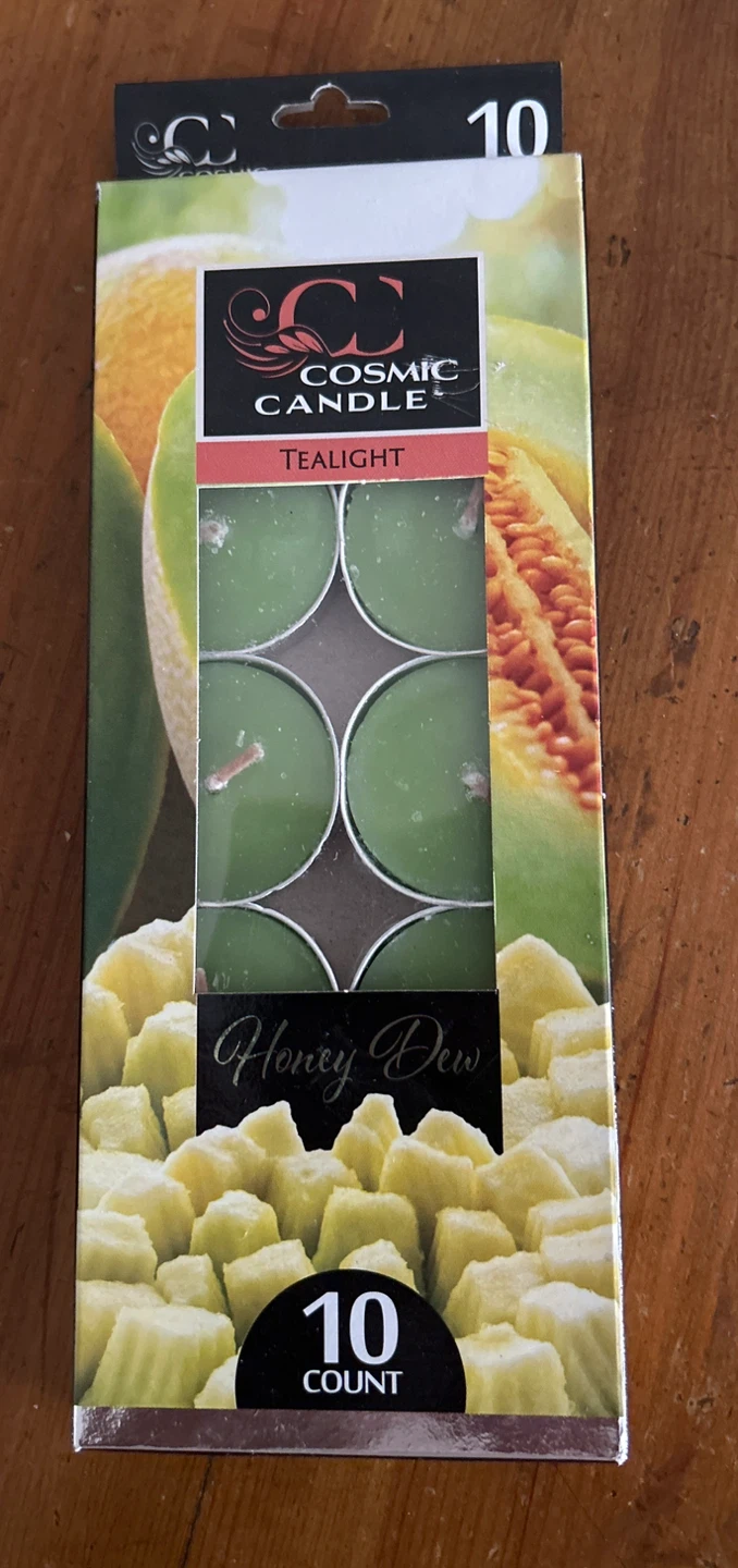 New Box of 10 Tealight Candles - Honey Dew Smell ⚽️