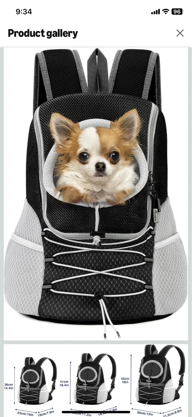 Pawaboo Pet Carrier Backpack - Large