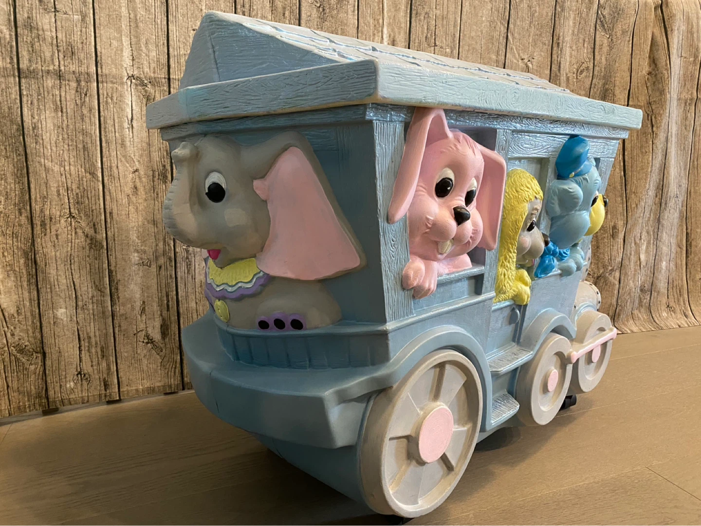 Vintage Train Toy Box / Storage - photo 2