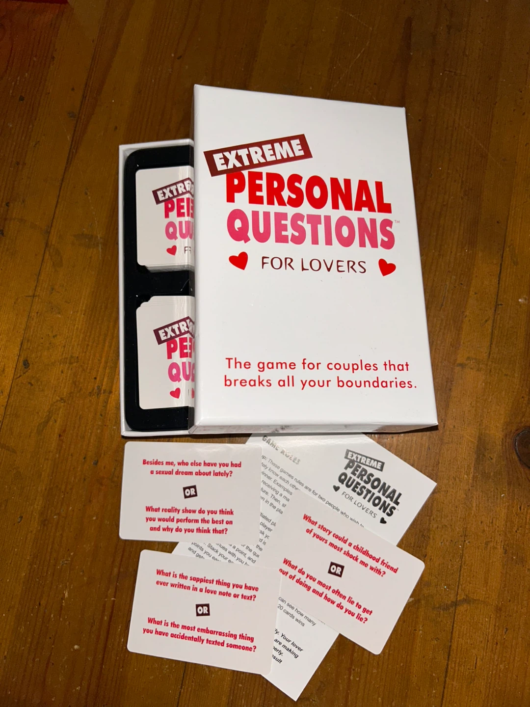 Extreme Personal Questions For Lovers Card Game ⚽️