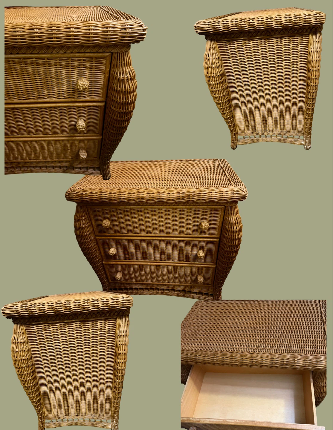 Quality Rattan/Wicker Dresser