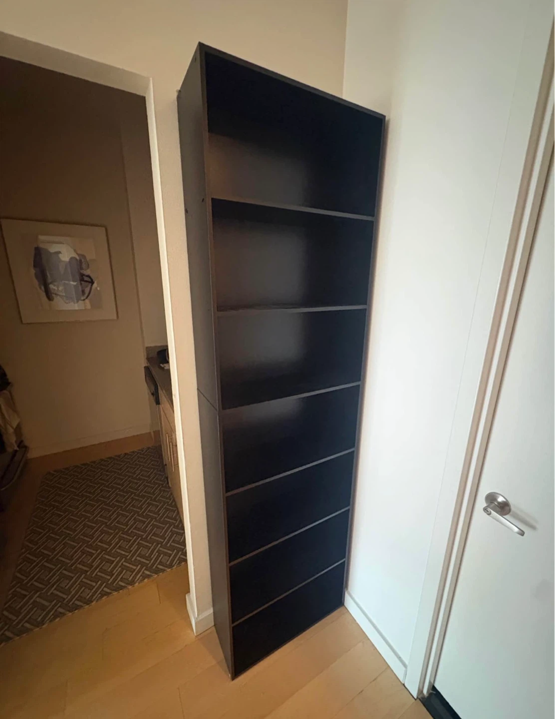 Tall Dark Brown Bookshelf