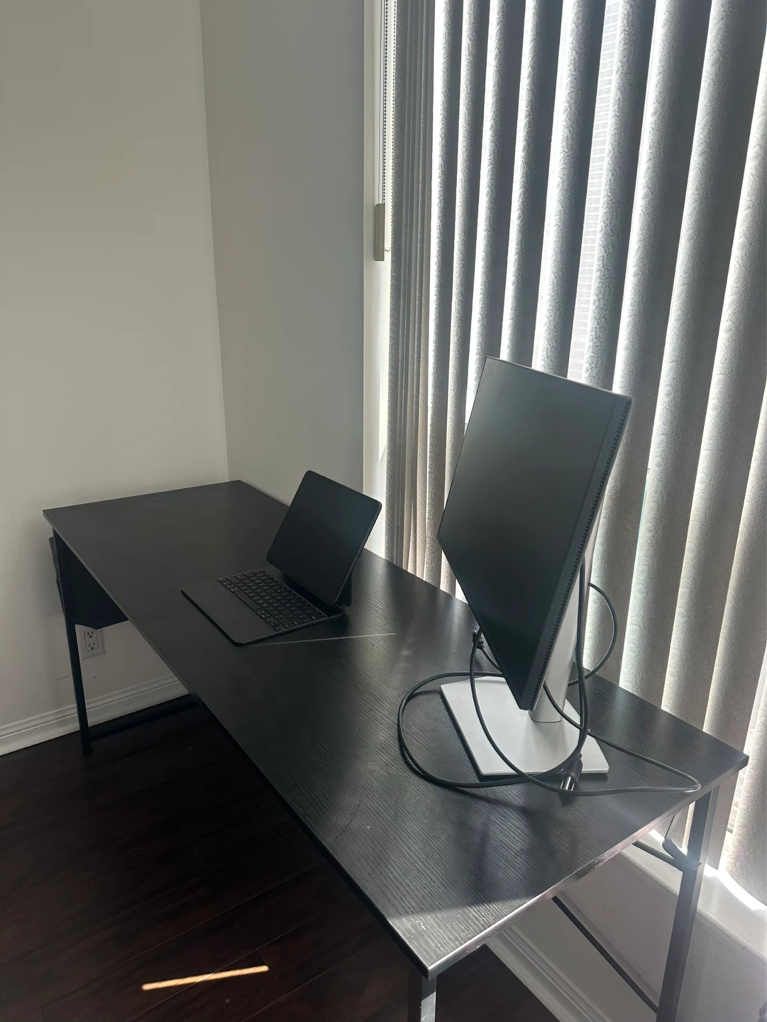 Flrrtenv 63 inch computer desk - Black colour - photo 3