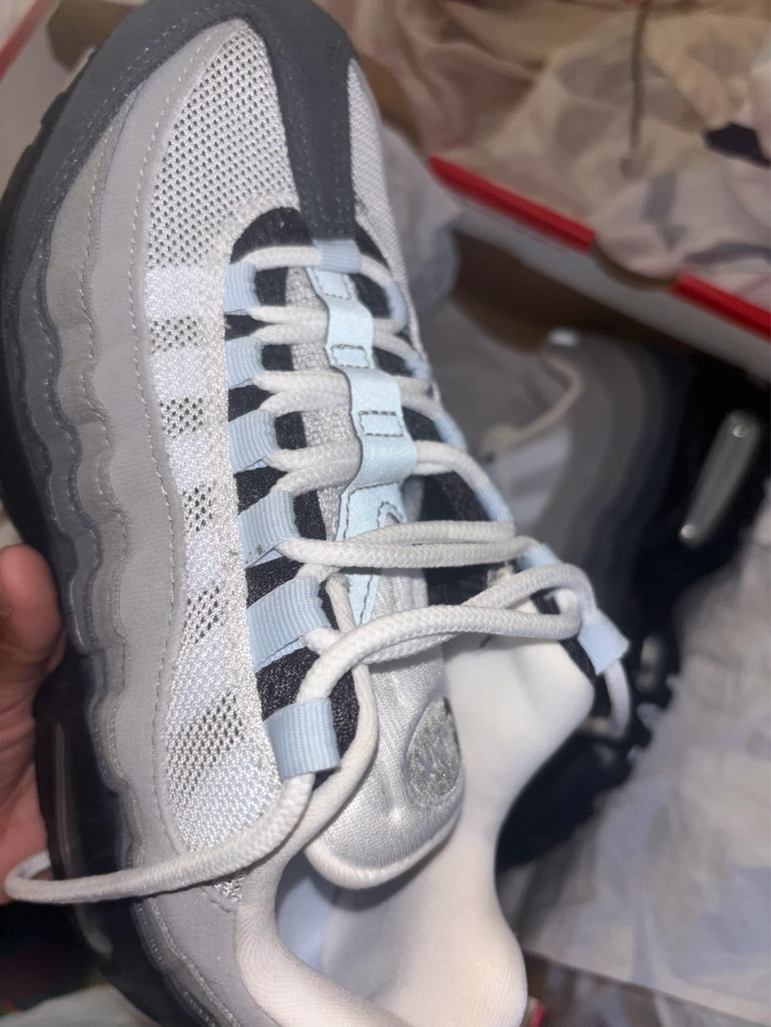 Nike Air Max 95 OG "Blue" "Grey" Sneakers - photo 4