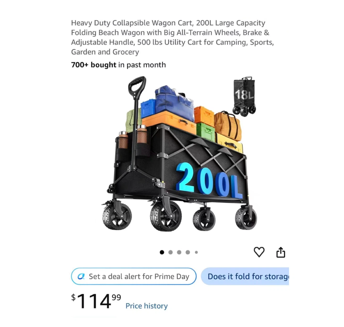 Brand new Heavy Duty Collapsible Wagon Cart