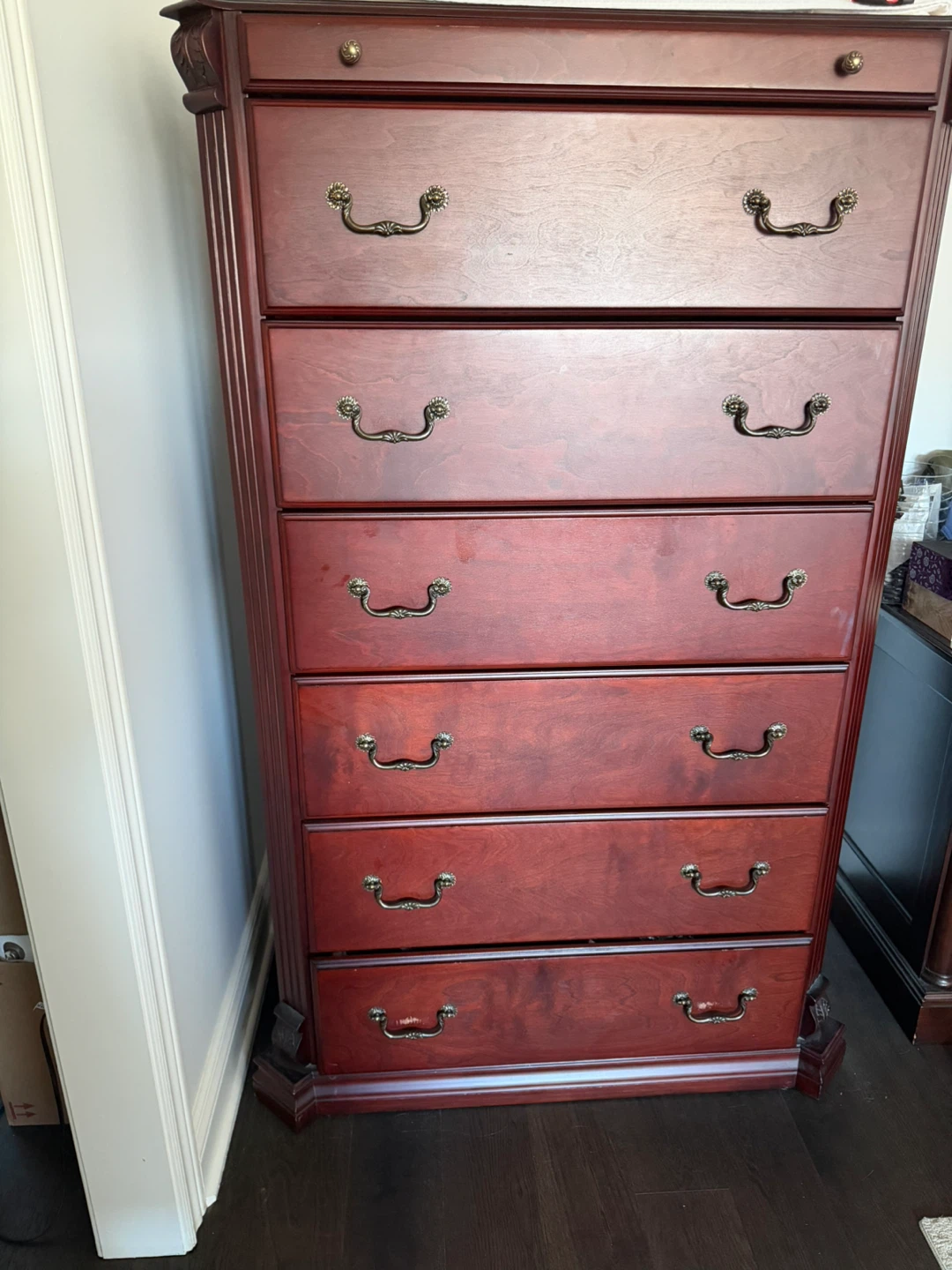Wooden Bedroom Set with Bed Frame, Dresser, and Nightstand