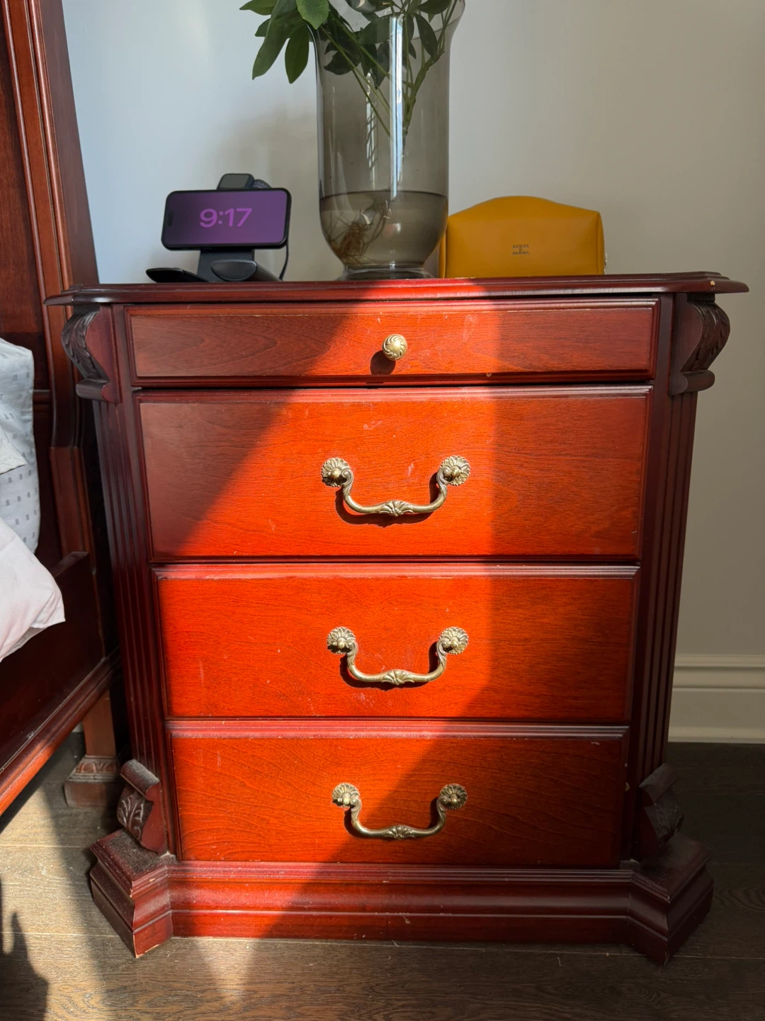 Wooden Bedroom Set with Bed Frame, Dresser, and Nightstand - photo 3