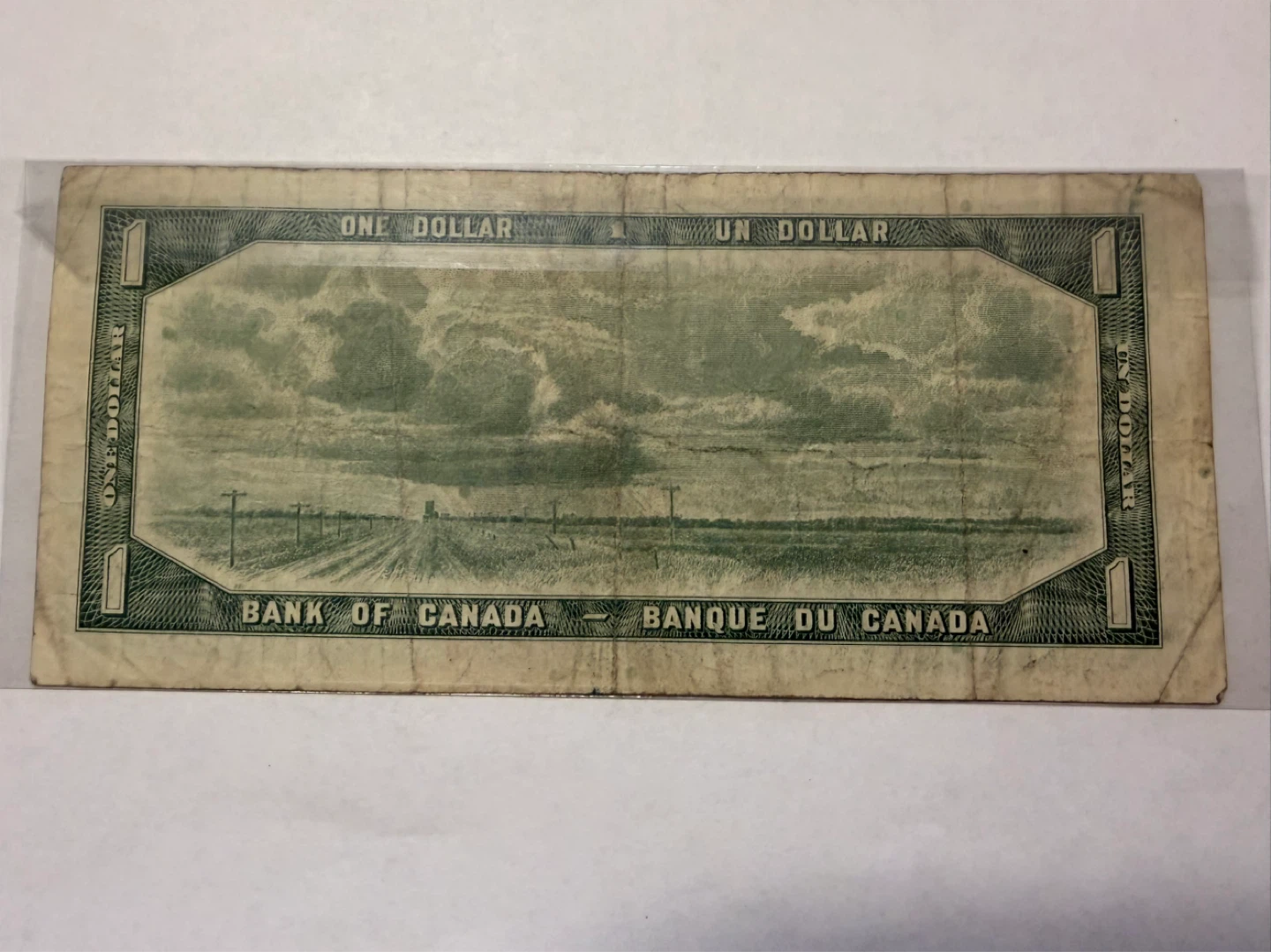 *1954 Canada One Dollar Bank Note - photo 2