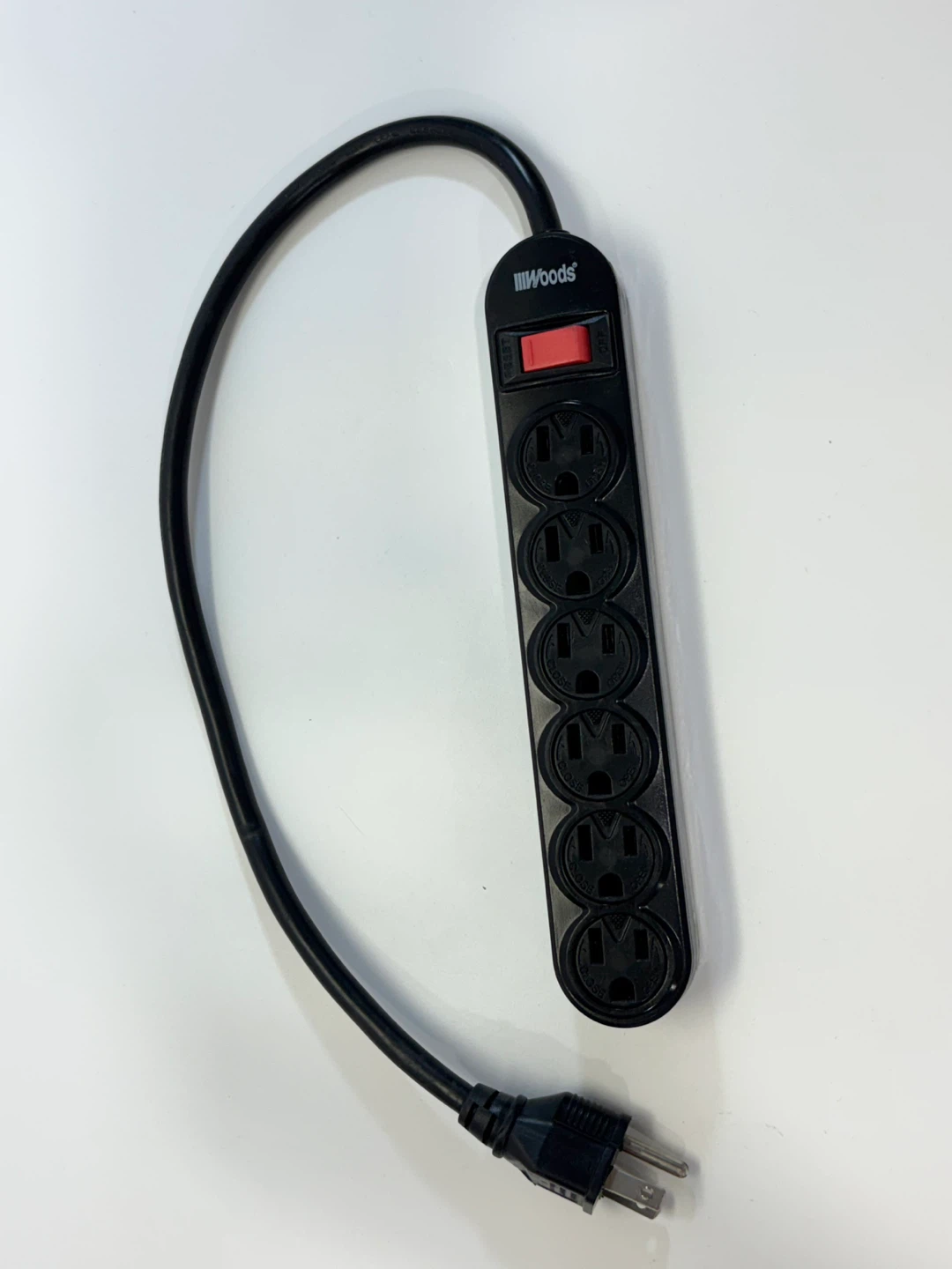 Power bar splitter Woods 6-Outlet Surge Protector