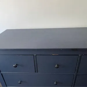 ikea hemnes blue 8 drawer dresser Ikea Hemnes 8-Drawer Dresser in Blue Stain