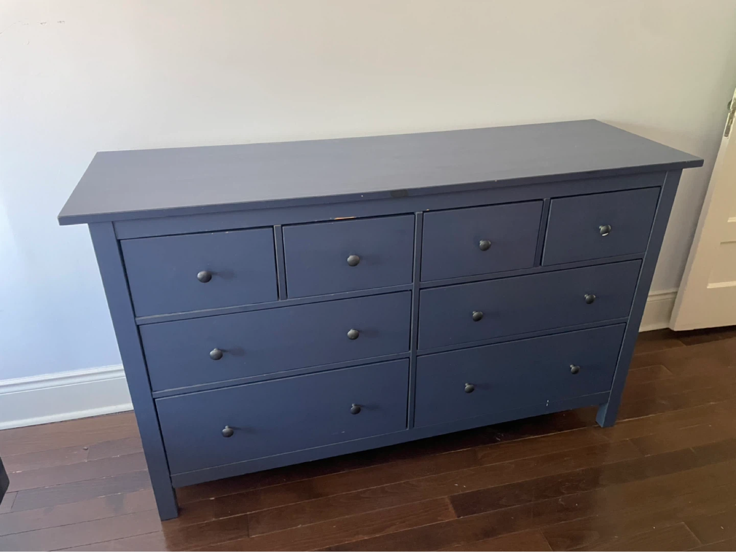 Ikea Hemnes 8 drawer dresser, dark blue