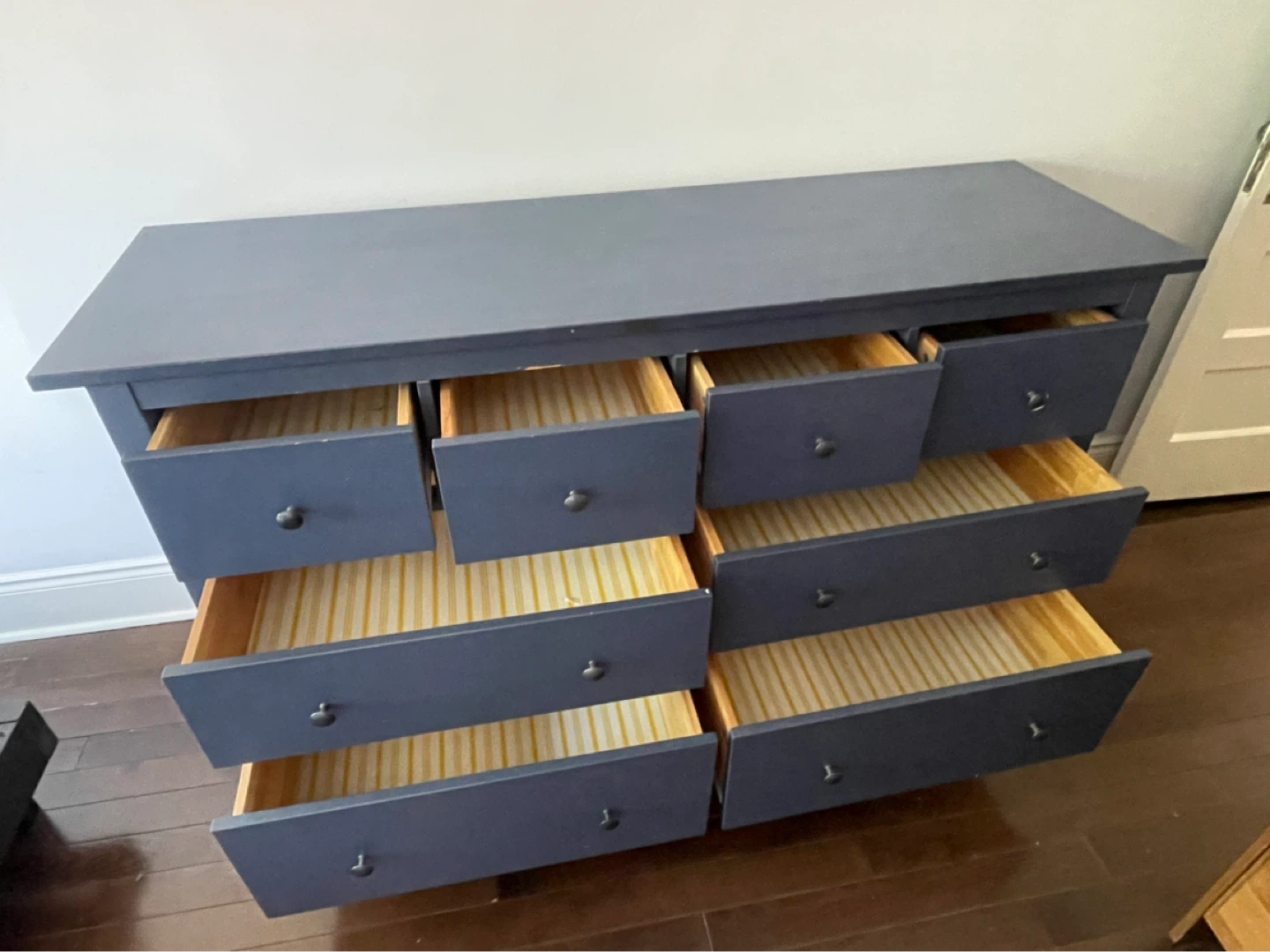 Ikea Hemnes 8 drawer dresser, dark blue - photo 2